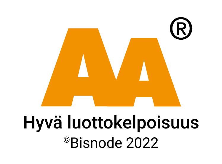 AA® - Hyvä luottokelpoisuus, Bisnode 2022